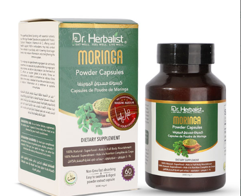 Dr. Herbalist Moringa Powder Capsules 3000mg