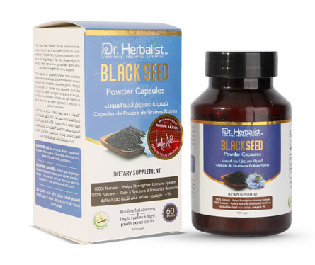 Dr. Herbalist Black Seed Powder Capsules 350mg