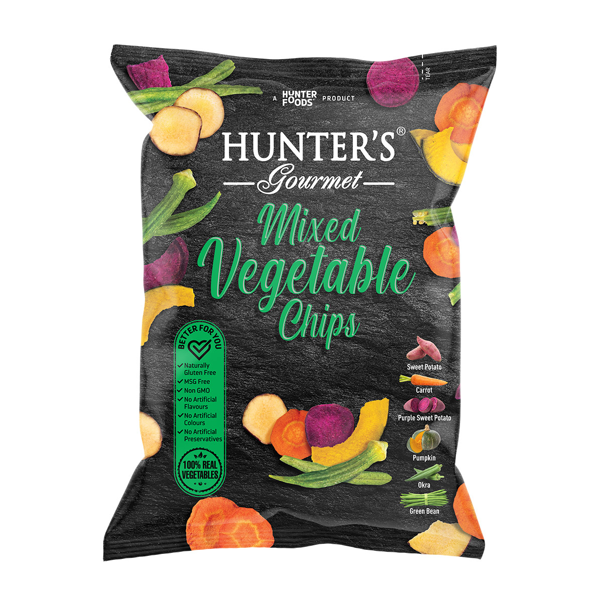 Hunter's Gourmet Mixed Vegetable Chips 75g