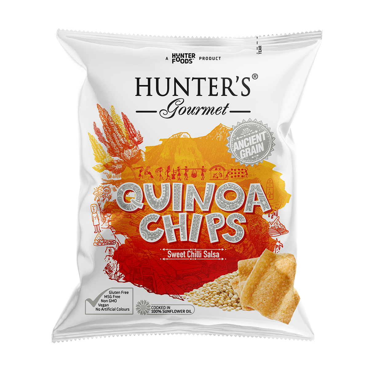 Hunter's Gourmet Quinoa Chips Sweet Chilli Salsa 28g