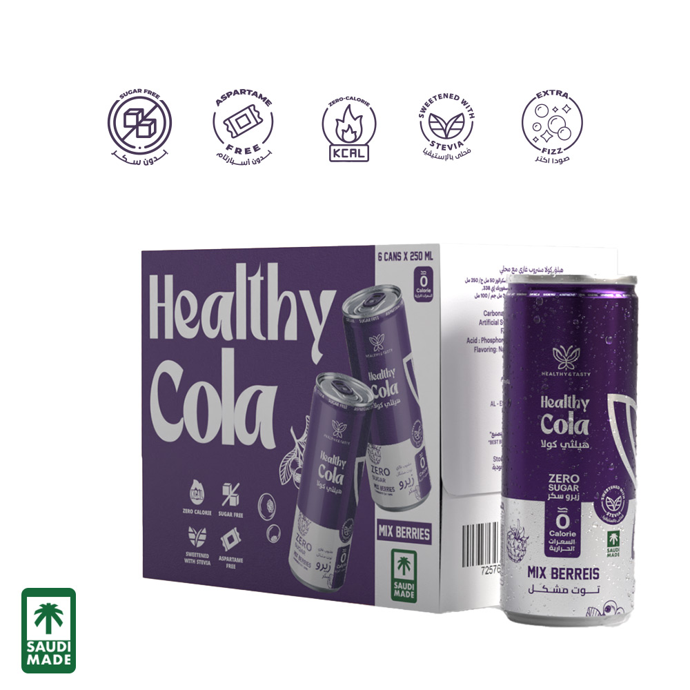 Healthy Cola (Mix Berries Flavor) 250ml x 6