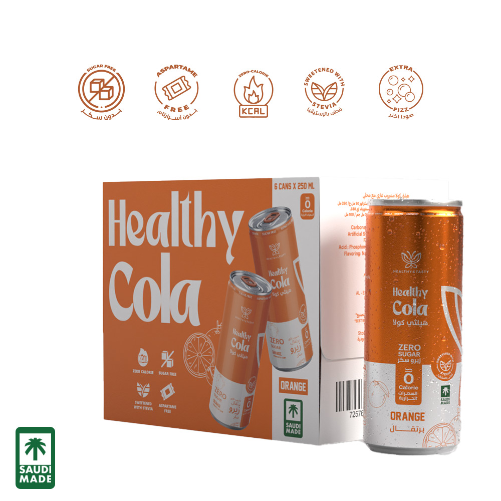 Healthy Cola (Orange Flavor) 250ml x 6